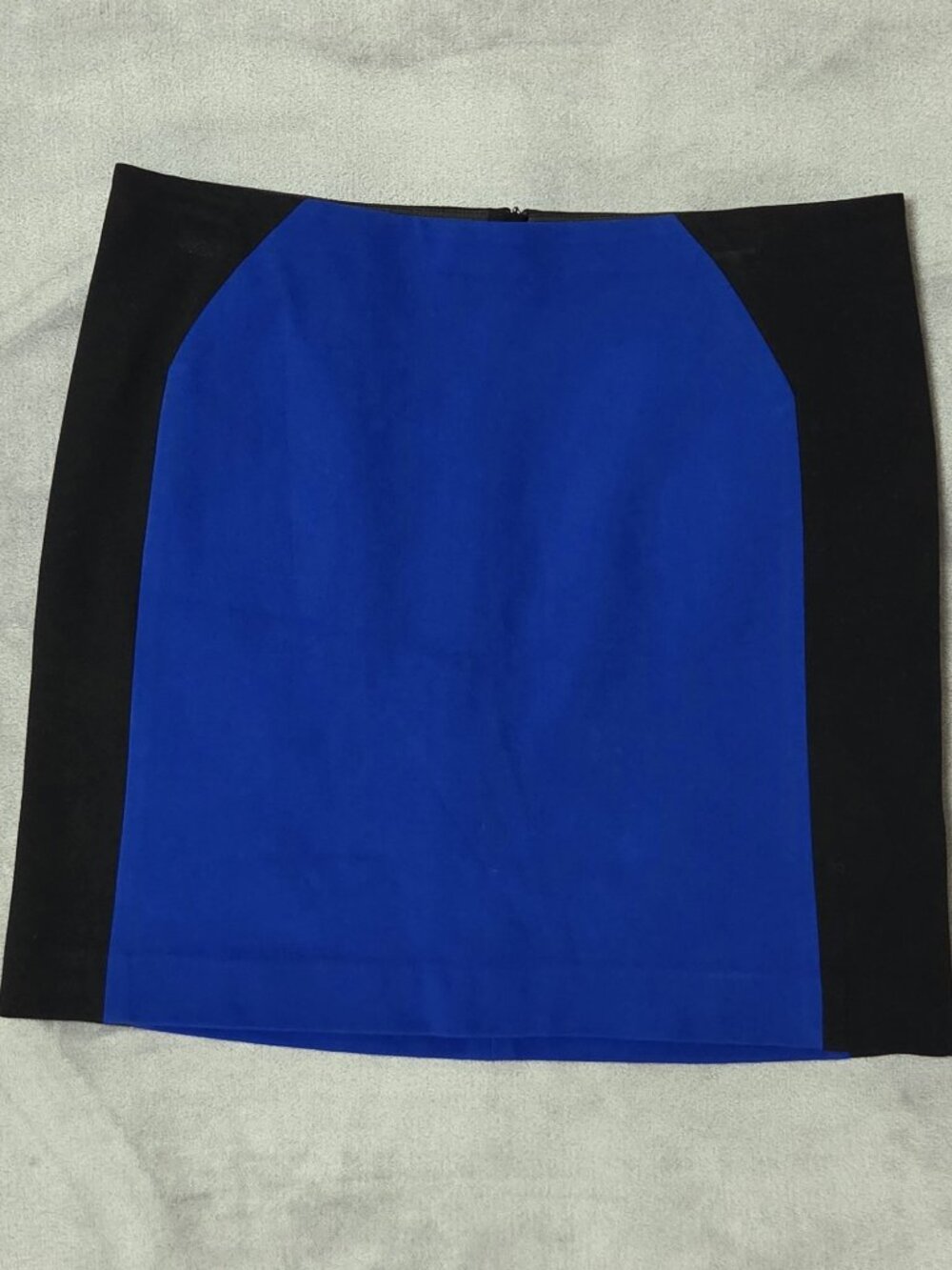 Ann Taylor NWT Colorblock Ponte Knit Pencil Mini Skirt Blue Black Size 10